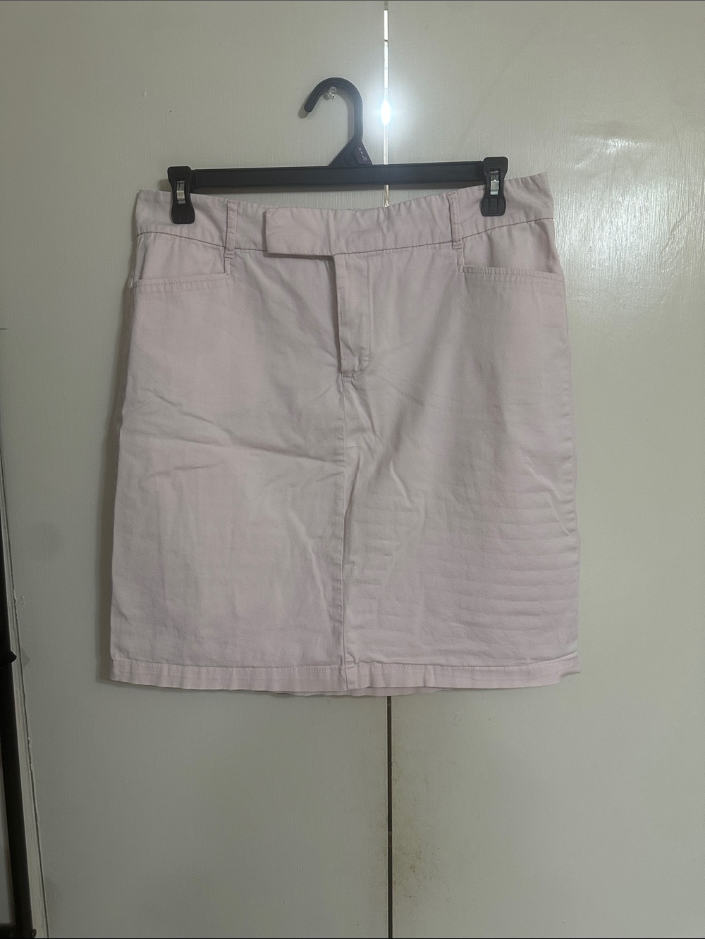Lee Light Pink Mini Skirt with Clean Front Panel